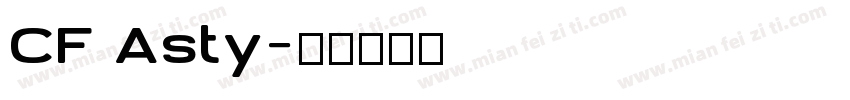 CF Asty字体转换